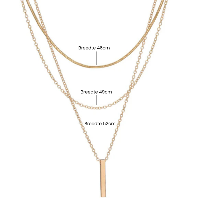Gold Bar Laagjesketting