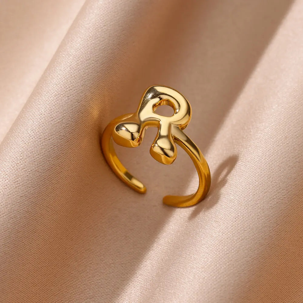 Bubble Letter ring