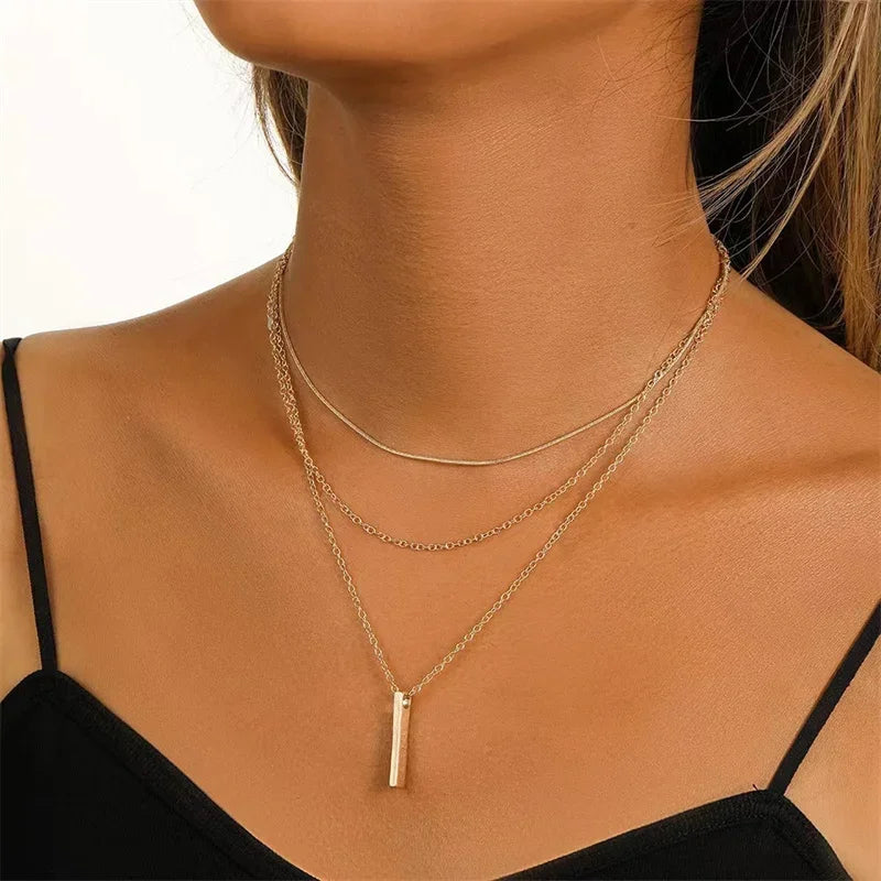 Gold Bar Laagjesketting