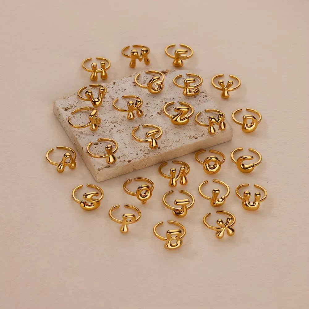Bubble Letter ring
