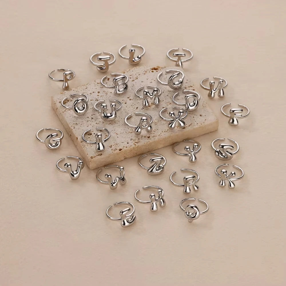 Bubble Letter ring